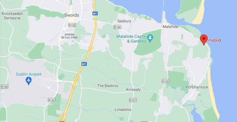 google map of malahide location